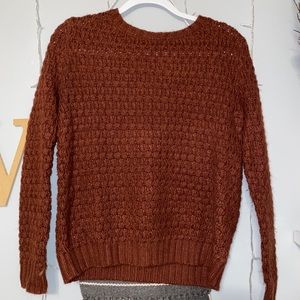 Rust Colored Knit Sweater